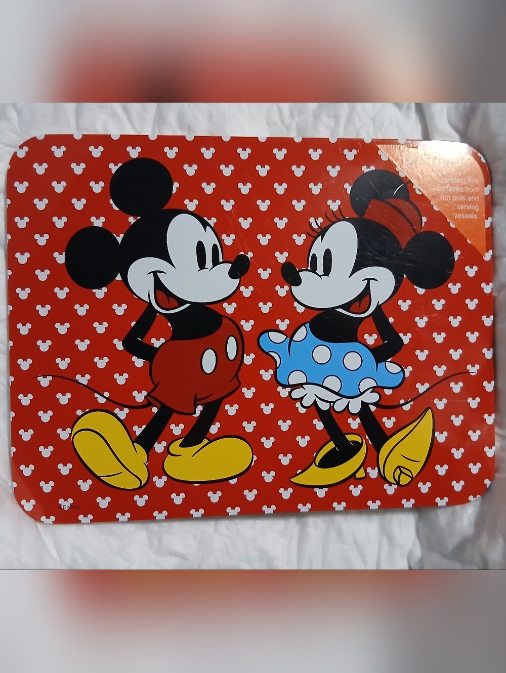 2/$10 Mickey & Minnie Mouse Disney  Tin Trivet Hanging Decor Collector